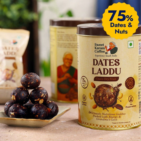 Sweet Karam Coffee Dates Laddu (Choco Dry Fruit)