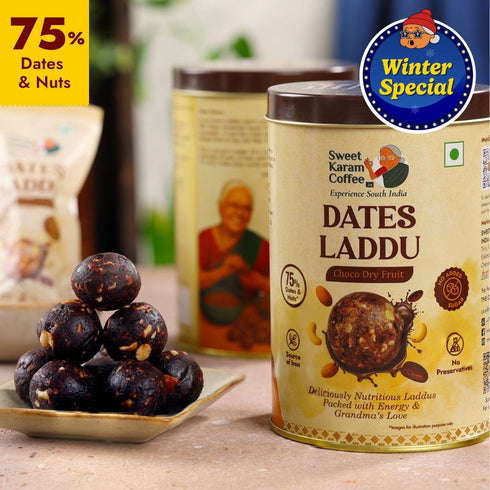 Sweet Karam Coffee Dates Laddu (Choco Dry Fruit)