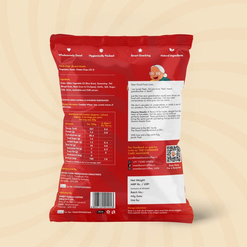 Sweet Karam Coffee Potato Chips - Mysore Masala