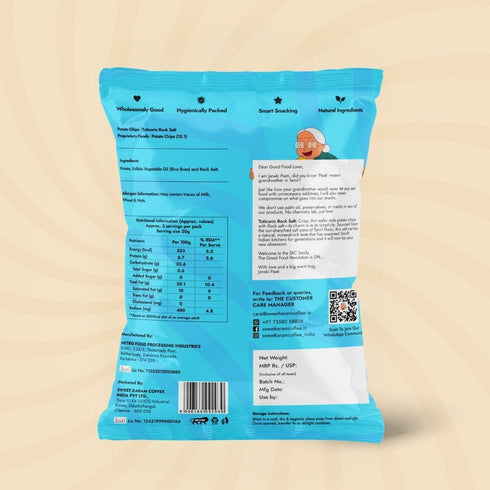 Sweet Karam Coffee Potato Chips - Tuticorin Rock Sea Salt