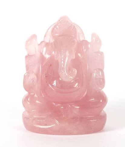 Hand Carved Gemstone Ganpati Murti for Pooja