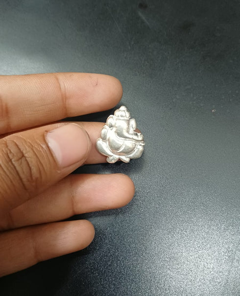 Pure Silver Ganesh Locket 3g 1 Pcs