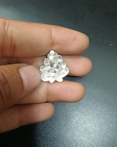 Pure Silver Ganesh Locket 3g 1 Pcs
