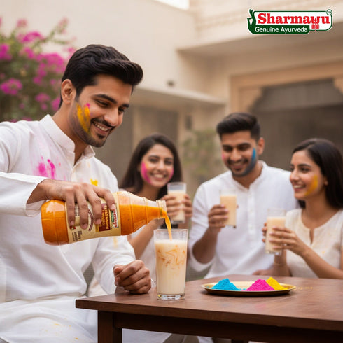 Sharmayu Ayurveda Kesar Badaam Thandai 700 ml
