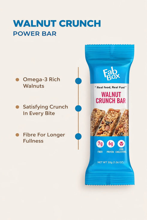 Fabbox Walnut Crunch Bar 750G 30G 25 Packs
