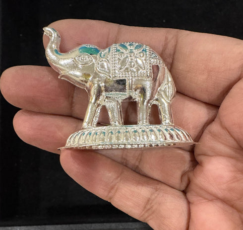 Pure Silver Elephant Idol 10g 1 Pcs- By Mahita Collections