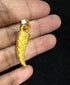 22 Carat Gold Tiger'S Nail Locket 2.06g by Mahita Collections
