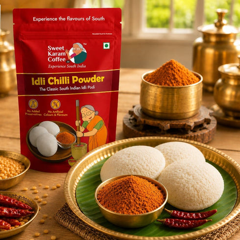 Sweet Karam Coffee Idli Powder Chilli Gun Powder