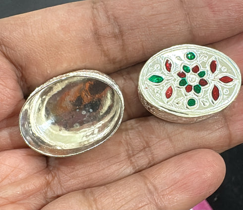 Pure Silver Kumkum Dabbi 6g