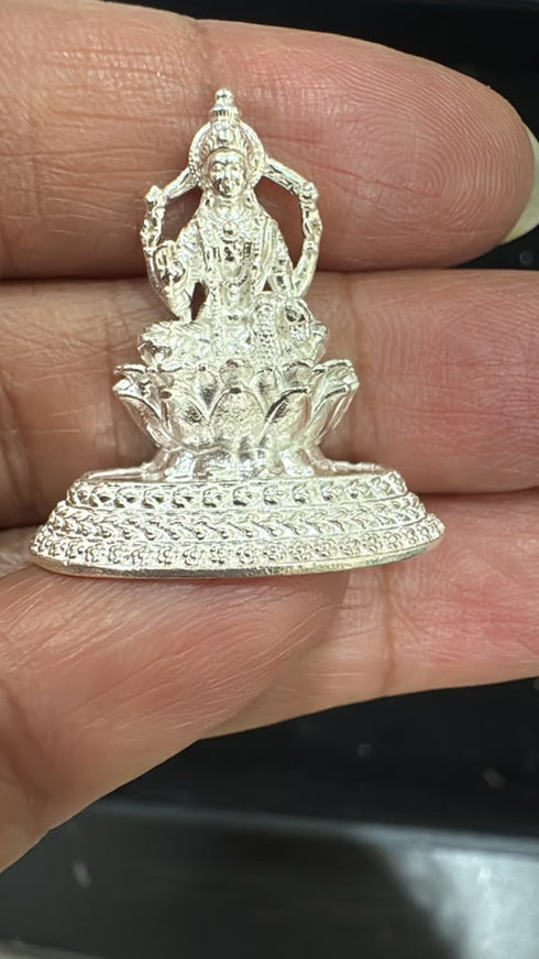 Pure Silver Lakshmi Devi Idol 5g 1 pcs