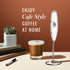 Sleepy Owl Coffee Coffee Frother - White + Free Coffee