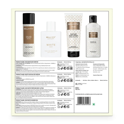 Bella Vita OUD WHITE Premium Gift Set