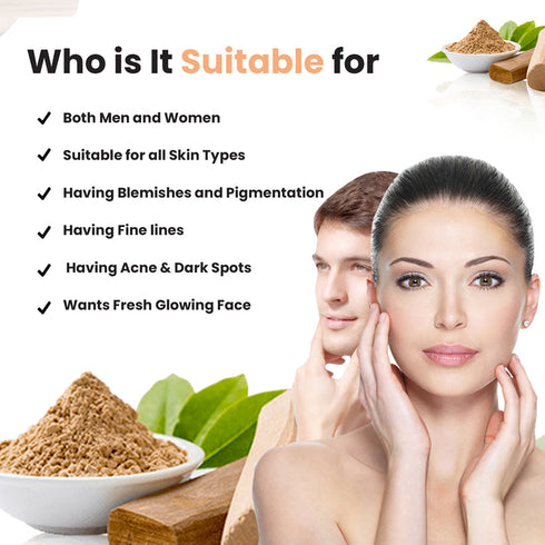 Olava Naturals Sandalwood Powder - 100% Pure & Natural Chandan Powder