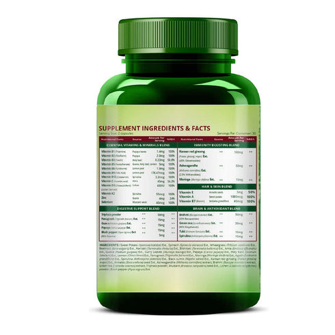 Himalayan Organics Whole Food Multivitamin for Men Vegicap