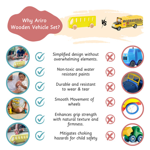 Ariro Toys Wooden Bus