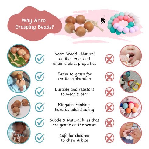 Ariro Toys Wooden Grasping beads