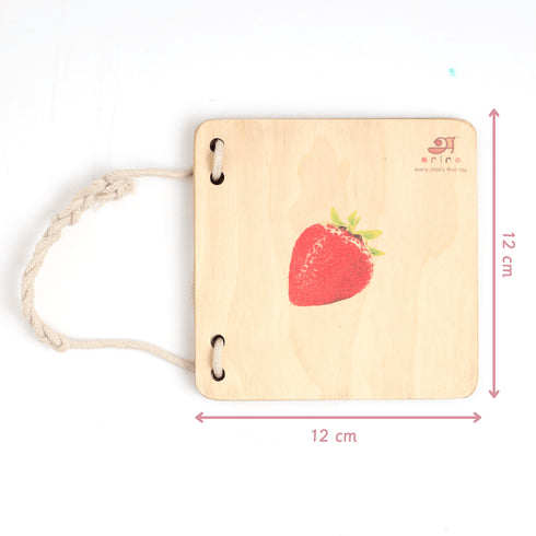 Ariro Toys Wooden Pictorial Books- Primary colours