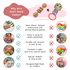Ariro Toys Wooden Rattle - Dumbbell with Rings