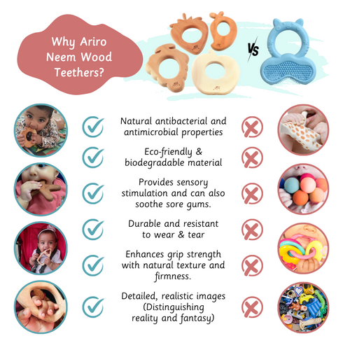 Ariro Toys Wooden Teethers - Fruits