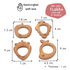 Ariro Toys Wooden Teethers - Fruits
