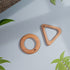 Ariro Toys Wooden Teethers - Circle and Triangle