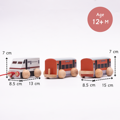 Ariro Toys Wooden Train 800g