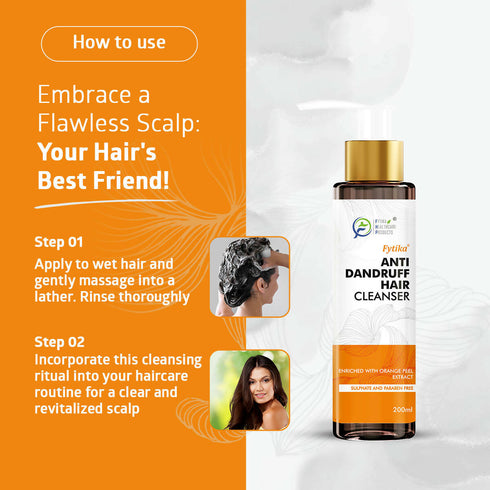 Fytika Anti dandruff Hair Cleanser with Orange Peel Extract