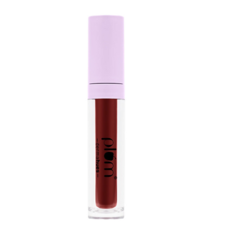 Plum Glassy Glaze Lip Lacquer 3in1 Lipstick + Lip Balm + Gloss 11 Red My Mind