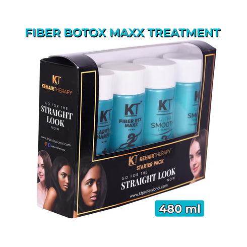 Kt Professional Keratin Fiber BTX MAXX Starter Kit Keratin Treatment Smoothens Repairs & Strengthens Frizzy Damaged Hair