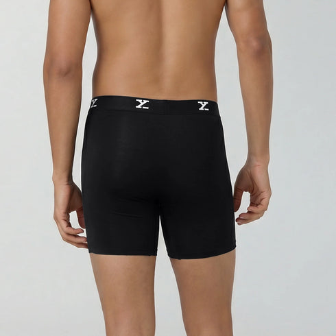XYXX Super Combed Cotton-Modal Boxer Briefs - Black Knight