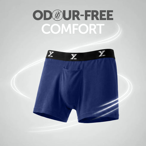 XYXX Super Combed Cotton-Modal Boxer Briefs - Imperial Blue