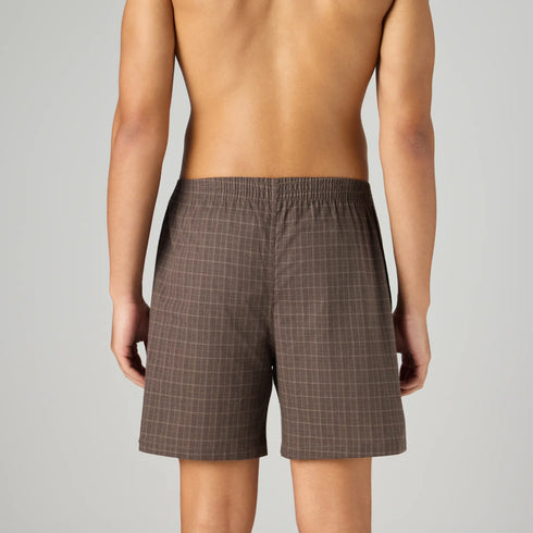 XYXX Printed Outer Boxers - Walnut Brown