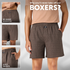 XYXX Printed Outer Boxers - Walnut Brown
