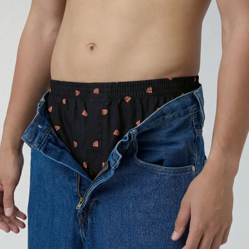XYXX Printed Inner Boxers - Watermelon Black