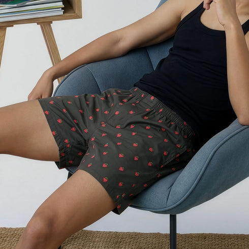 XYXX Printed Inner Boxers - Strawberry Grey