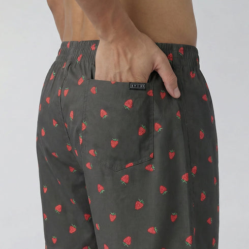 XYXX Printed Inner Boxers - Strawberry Grey