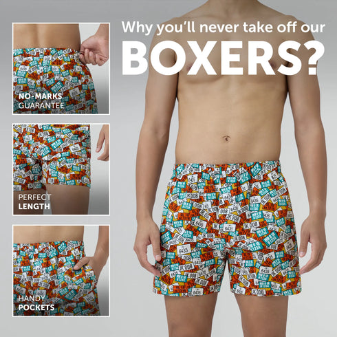 XYXX Remix Cotton Boxers Plate Orange