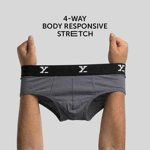 XYXX Ace Modal Briefs Charcoal Grey
