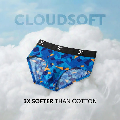 XYXX Shuffle Modal Briefs Prism Blue