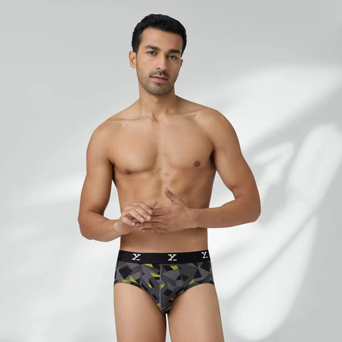XYXX Shuffle Modal Briefs Prism Grey