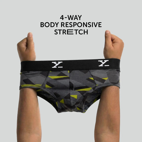 XYXX Shuffle Modal Briefs Prism Grey