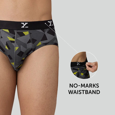 XYXX Shuffle Modal Briefs Prism Grey