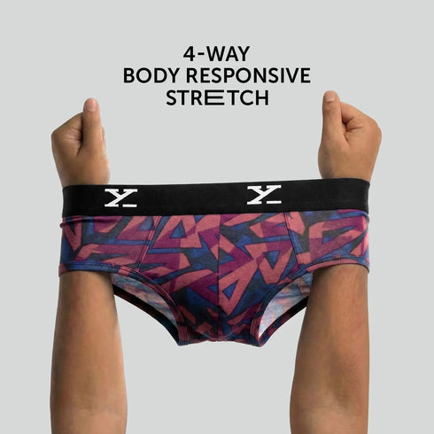 XYXX Shuffle Modal Briefs Triad Red