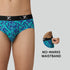 XYXX Shuffle Modal Briefs Aqua Strokes