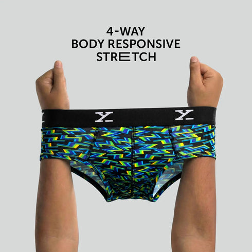 XYXX Shuffle Modal Briefs Bolt Green