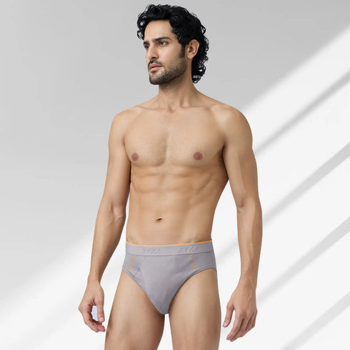 XYXX Crux Cotton Stretch Briefs Cloud Grey