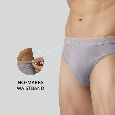 XYXX Crux Cotton Stretch Briefs Cloud Grey
