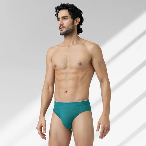XYXX Crux Cotton Stretch Briefs Emerald Green