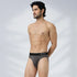 XYXX Pace Cotton Rib Briefs Charcoal Grey