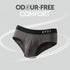 XYXX Pace Cotton Rib Briefs Charcoal Grey